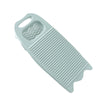 Light blue thickened washboard for delicate laundry with a handle and textured surface