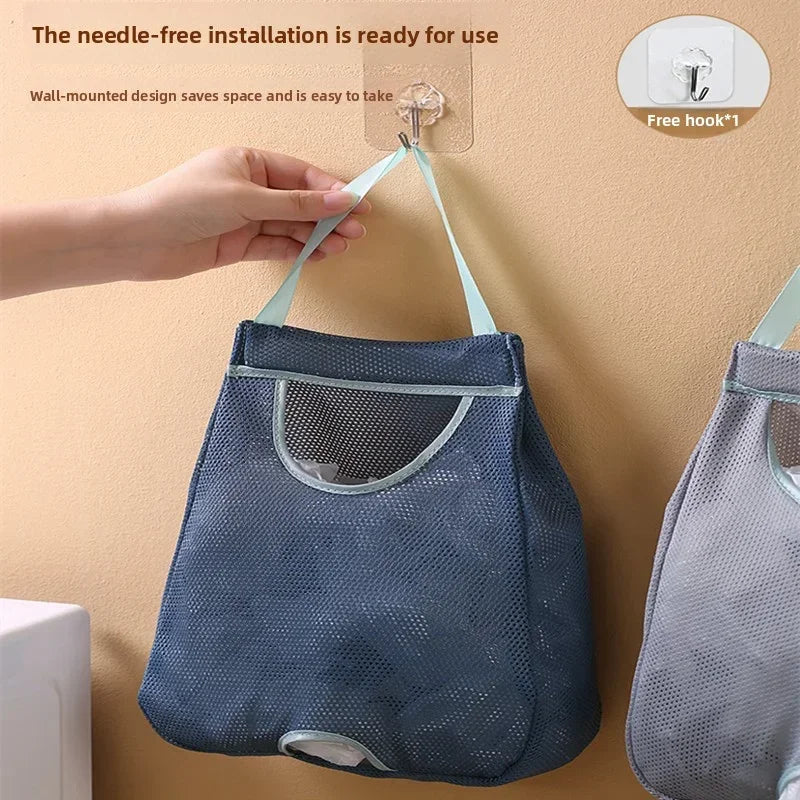 Wall Mounted Garbage Bag Storage Organizer