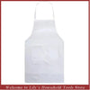 White adjustable unisex cooking apron with a pocket for kitchen and bar use
