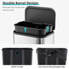 Stainless Steel Kitchen Trash Can with Soft-Close Lid