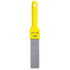 Yellow natural pumice toilet cleaning brush with a handle