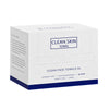 Box of Clean Skin Towels, which are clean face towels, extremely soft, biodegradable, cruelty-free, and vegan.