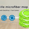 A stack of bright green microfiber mop heads for the EasyWring 1-Tank System, sold in a 3 pack.