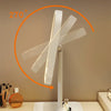 LED desktop vanity mirror with adjustable lighting shown at a 270-degree angle