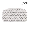 One pack of replacement microfiber pads with a gray and white chevron pattern for a Shark steam mop.