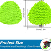 Bright lime green replacement spin mop heads for an EasyWring 1-Tank system