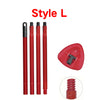 Red Style L mop handle and base set for universal mop systems