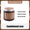 Duftkerze in Glas mit Korkverschluss, Aroma Sensation, Noten: Rose, Safran, Rosewood und rosa Moschus.