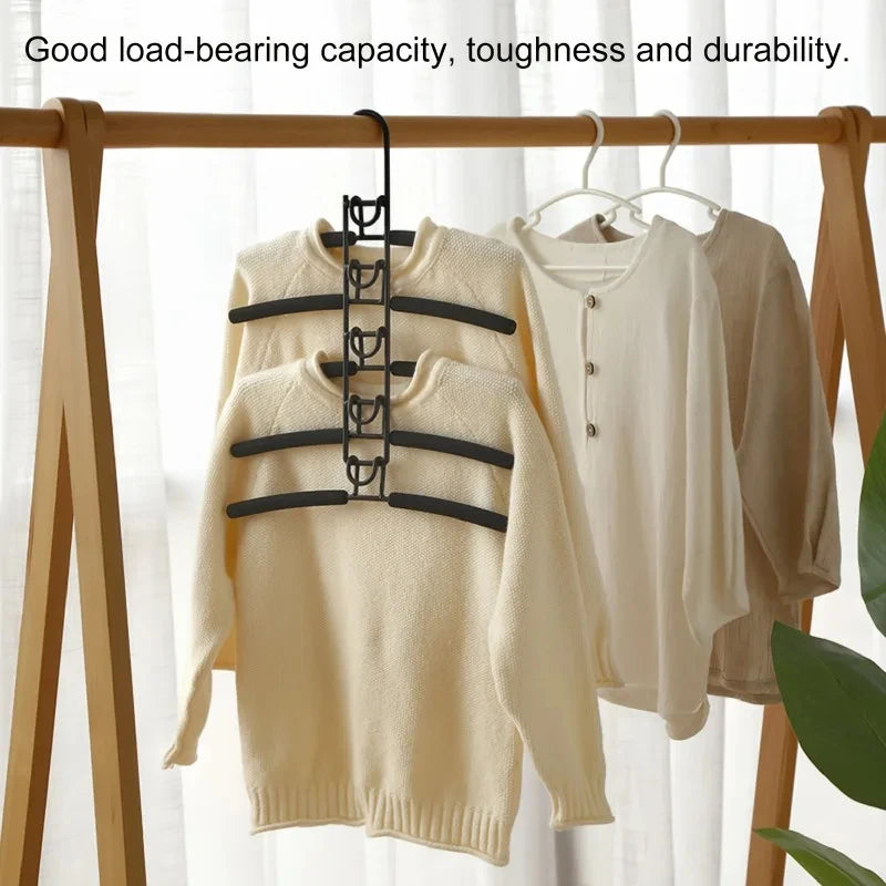 Heavy Duty Space-Saving Metal Hangers with Non-Slip Foam Pads