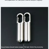 Comparison of flat and round bottom styles of stainless steel travel pill boxes