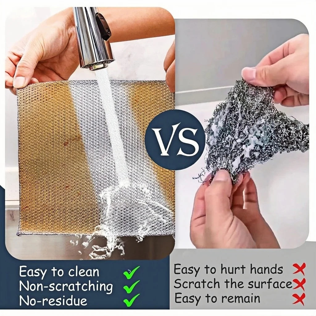 Vergleich: Reinigungstuch zum Abwischen vs. Finger, die die Oberfläche zerkratzen.