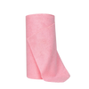 A roll of pink reusable multi-surface cleaning wipes.