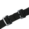 Black full face anti-splash protective goggles with a black nylon strap and buckle