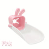 Pink anti-splash faucet extender with a cute rabbit design