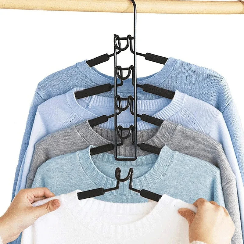 Heavy Duty Space-Saving Metal Hangers with Non-Slip Foam Pads