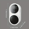 A white automatic rotating toothbrush dryer with a circular base and digital display.