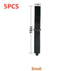 Five black heavy-duty nylon cord and hose organizer straps, measuring 10 inches long.