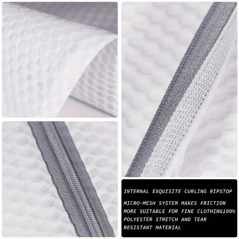 Primer plano de tela ripstop gris mostrando el sistema de malla fina usado en ropa delicada.