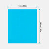 A square blue microfiber dish cloth measuring 17cm by 19.5cm.