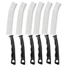 A set of black and white crevice cleaning brushes with hard bristles for tight spaces