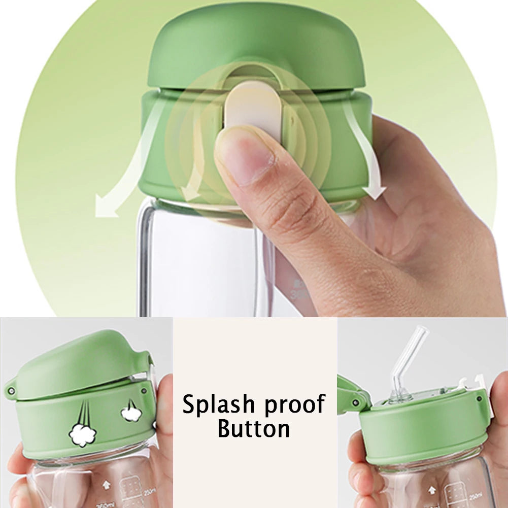 Maintenant tenant un verre en verre anti-éclaboussure vert avec une balance pour mesurer les liquides