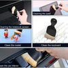 A multi-surface cleaning brush set is shown cleaning a laptop screen, an iPad, a model, and a keyboard.