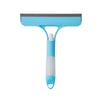 Blaues und graues 3-in-1 Fensterreinigungs-Squeegee- und Scheibenwischer-Set.