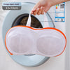 Orange zipper stand mesh laundry bag for delicates and lingerie protection