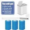 Kit de nettoyage pour brosse de toilette jetable monté au mur, incluant poignée, porte-accessoires et crochet