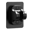A black 8-mode high-pressure handheld shower head with an adjustable spray nozzle.
