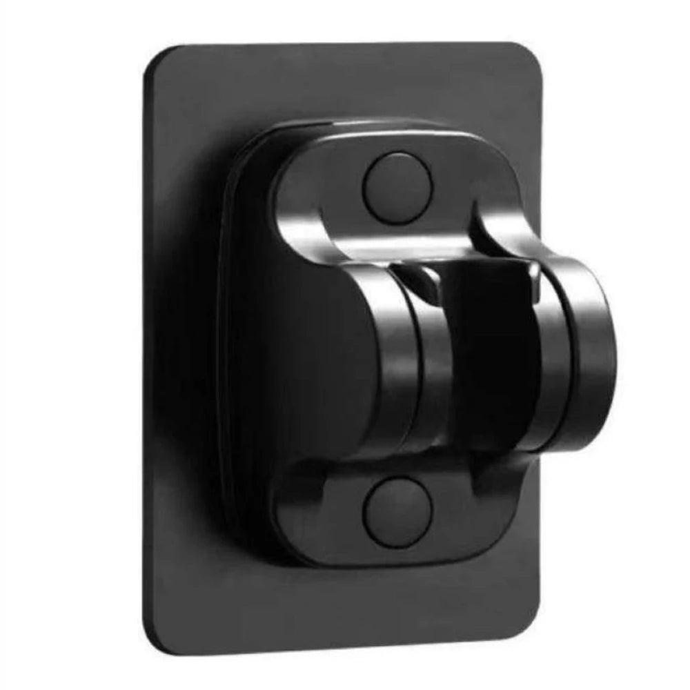 A black 8-mode high-pressure handheld shower head with an adjustable spray nozzle.