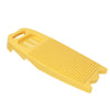 A yellow durable plastic washing board designed for laundry.