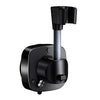 A black No-Drill Adjustable Suction Cup Shower Head Holder with a threaded attachment.