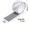 Roll of heavy duty waterproof window screen repair tape with dimensions 9cm 3.54in and length 2m 78.74in