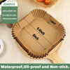 Set von 200 Einweg-Papier-Liner für den Airfryer, maße 9,4 x 1,8 Zoll.