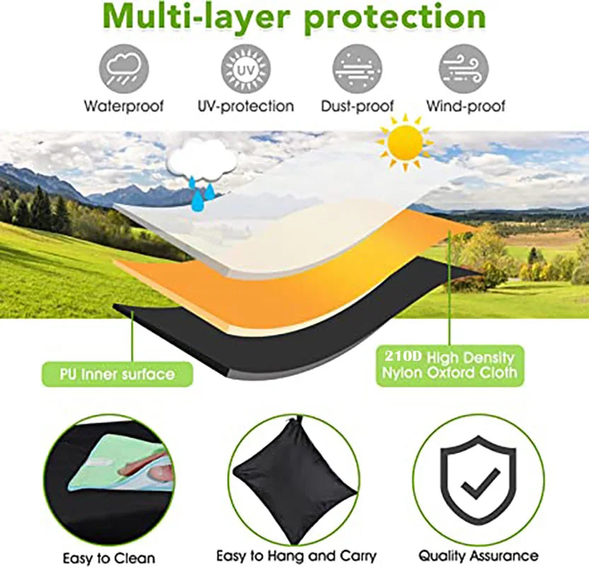 Protection multi-couches anti-poussière et à l'eau pour mobilier de jardin avec garantie de qualité