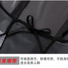 Black waterproof transparent kitchen apron tied with a bow