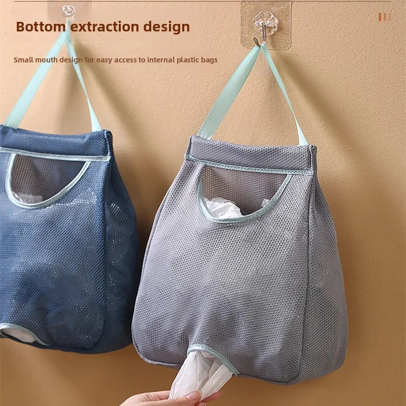 Wall Mounted Garbage Bag Storage Organizer