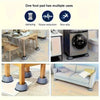 Anti-vibration pads for washing machines and dryers showing multiple uses like furniture feet and foot pads