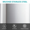 Stainless Steel Kitchen Trash Can with Soft-Close Lid