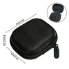 Black portable peptide storage case with a drawstring closure and an open compartment view.