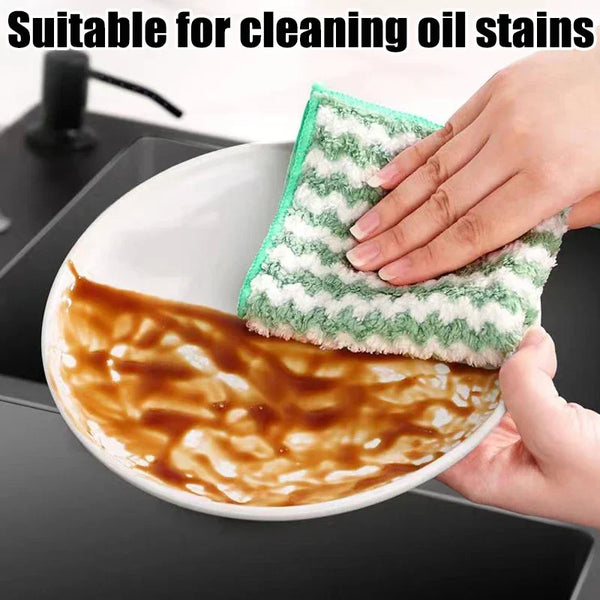 Thickened Coral Fleece Cleaning Cloths