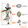 Antikes Silber-St. Benedikt-Medalons mit handgewebtem Lanyard und verschiedenen Anhängern