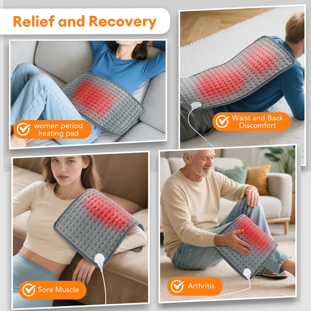 Electric Heating Pad for Muscle Relief and Warmth