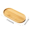 Light wood rectangular storage tray or organizer for apothecary jars with lid