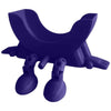 A purple multi-use sponge holder designed for kitchen drainage.
