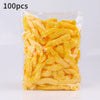 A package containing 100 pieces of yellow, reusable transparent shower caps.