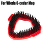 Red replacement mop head pads for Vileda and O-Cedar EasyWring systems
