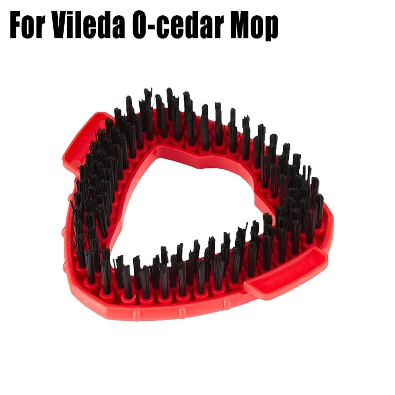 Red replacement mop head pads for Vileda and O-Cedar EasyWring systems