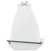 A white universal iron protective cover shield with a perforated surface.